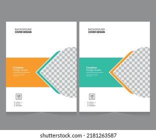 Cover design for annual report and business catalog, magazine, flyer or booklet. Brochure template layout. A4 cover vector EPS-10