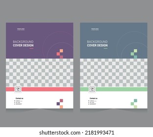 Cover design for annual report and business catalog, magazine, flyer or booklet. Brochure template layout. A4 cover vector EPS-10