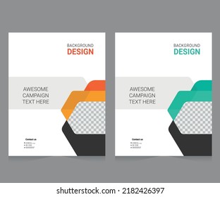 Cover design for annual report and business catalog, magazine, flyer or booklet. Brochure template layout. A4 cover vector EPS-10