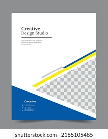 Cover design for annual report and business catalog, magazine, flyer or booklet. Brochure template layout. A4 cover vector EPS-10