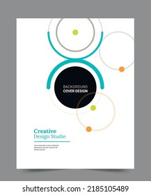 Cover design for annual report and business catalog, magazine, flyer or booklet. Brochure template layout. A4 cover vector EPS-10