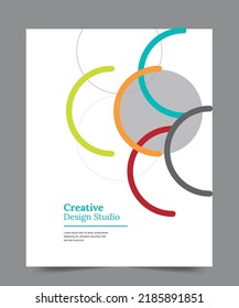 Cover design for annual report and business catalog, magazine, flyer or booklet. Brochure template layout. A4 cover vector EPS-10