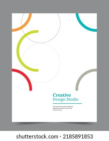 Cover design for annual report and business catalog, magazine, flyer or booklet. Brochure template layout. A4 cover vector EPS-10