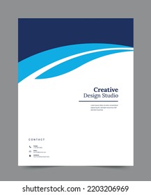 Cover design for annual report and business catalog, magazine, flyer or booklet. Brochure template layout. A4 cover vector EPS-10