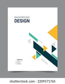 Cover design for annual report and business catalog, magazine, flyer or booklet. Brochure template layout. A4 cover vector EPS-10