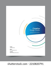 Cover design for annual report and business catalog, magazine, flyer or booklet. Brochure template layout. A4 cover vector EPS-10