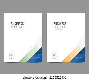 Cover design for annual report and business catalog, magazine, flyer or booklet. Brochure template layout. A4 cover vector EPS-10