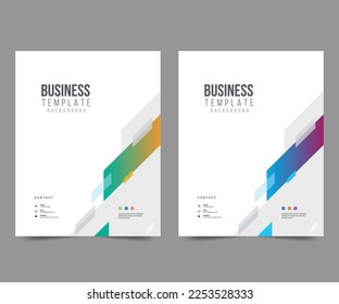 Cover design for annual report and business catalog, magazine, flyer or booklet. Brochure template layout. A4 cover vector EPS-10