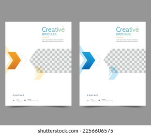 Cover design for annual report and business catalog, magazine, flyer or booklet. Brochure template layout. A4 cover vector EPS-10