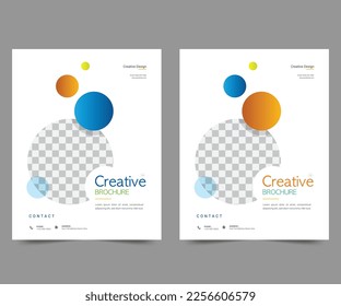 Cover design for annual report and business catalog, magazine, flyer or booklet. Brochure template layout. A4 cover vector EPS-10