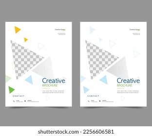 Cover design for annual report and business catalog, magazine, flyer or booklet. Brochure template layout. A4 cover vector EPS-10