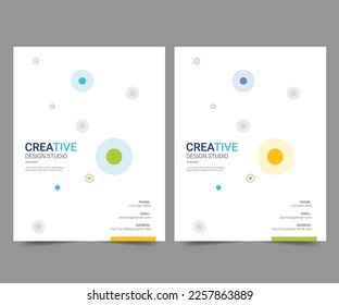 Cover design for annual report and business catalog, magazine, flyer or booklet. Brochure template layout. A4 cover vector EPS-10