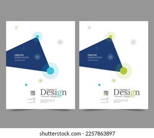 Cover design for annual report and business catalog, magazine, flyer or booklet. Brochure template layout. A4 cover vector EPS-10