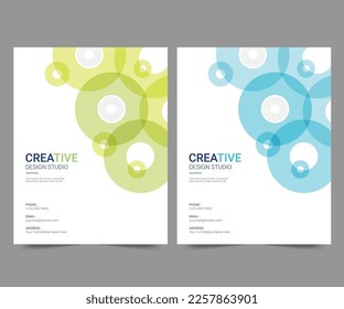 Cover design for annual report and business catalog, magazine, flyer or booklet. Brochure template layout. A4 cover vector EPS-10