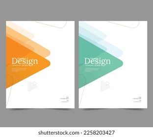 Cover design for annual report and business catalog, magazine, flyer or booklet. Brochure template layout. A4 cover vector EPS-10