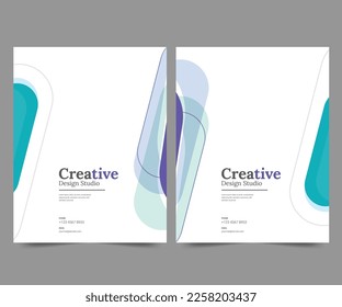 Cover design for annual report and business catalog, magazine, flyer or booklet. Brochure template layout. A4 cover vector EPS-10