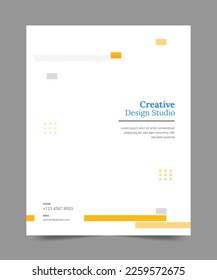 Cover design for annual report and business catalog, magazine, flyer or booklet. Brochure template layout. A4 cover vector EPS-10