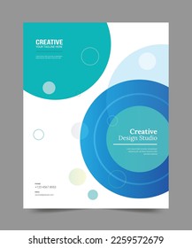 Cover design for annual report and business catalog, magazine, flyer or booklet. Brochure template layout. A4 cover vector EPS-10