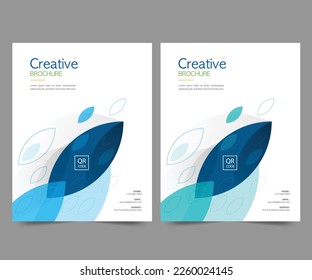 Cover design for annual report and business catalog, magazine, flyer or booklet. Brochure template layout. A4 cover vector EPS-10