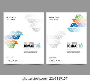 Cover design for annual report and business catalog, magazine, flyer or booklet. Brochure template layout. A4 cover vector EPS-10