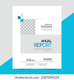 Cover design for annual report and business catalog, magazine, flyer or booklet. Brochure template layout. A4 cover vector EPS-10