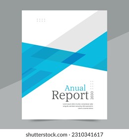 Cover design for annual report and business catalog, magazine, flyer or booklet. Brochure template layout. A4 cover vector EPS-10