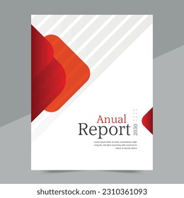 Cover design for annual report and business catalog, magazine, flyer or booklet. Brochure template layout. A4 cover vector EPS-10