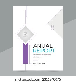 Diseño de portada para el informe anual y catálogo de negocios, revista, folleto o folleto. Diseño de plantilla de folleto. Vector de cubierta A4 EPS-10