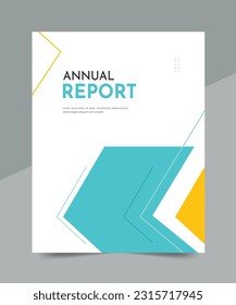 Cover design for annual report and business catalog, magazine, flyer or booklet. Brochure template layout. A4 cover vector EPS-10