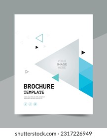 Cover design for annual report and business catalog, magazine, flyer or booklet. Brochure template layout. A4 cover vector EPS-10