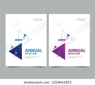 Cover design for annual report and business catalog, magazine, flyer or booklet. Brochure template layout. A4 cover vector EPS-10