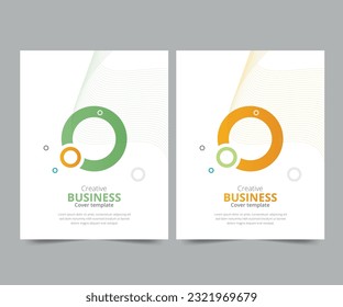 Cover design for annual report and business catalog, magazine, flyer or booklet. Brochure template layout. A4 cover vector EPS-10