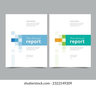 Cover design for annual report and business catalog, magazine, flyer or booklet. Brochure template layout. A4 cover vector EPS-10