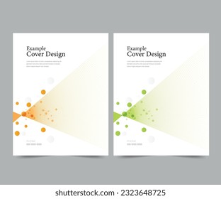 Cover design for annual report and business catalog, magazine, flyer or booklet. Brochure template layout. A4 cover vector EPS-10