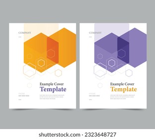 Cover design for annual report and business catalog, magazine, flyer or booklet. Brochure template layout. A4 cover vector EPS-10