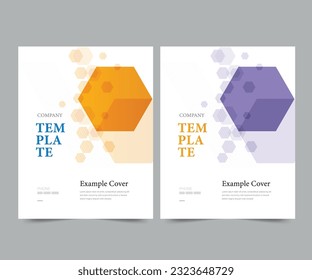 Cover design for annual report and business catalog, magazine, flyer or booklet. Brochure template layout. A4 cover vector EPS-10