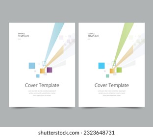 Cover design for annual report and business catalog, magazine, flyer or booklet. Brochure template layout. A4 cover vector EPS-10