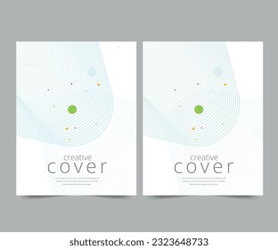 Cover design for annual report and business catalog, magazine, flyer or booklet. Brochure template layout. A4 cover vector EPS-10