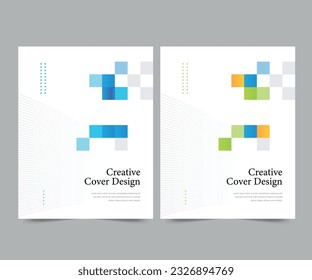 Cover design for annual report and business catalog, magazine, flyer or booklet. Brochure template layout. A4 cover vector EPS-10