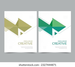 Cover design for annual report and business catalog, magazine, flyer or booklet. Brochure template layout. A4 cover vector EPS-10