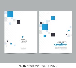 Cover design for annual report and business catalog, magazine, flyer or booklet. Brochure template layout. A4 cover vector EPS-10