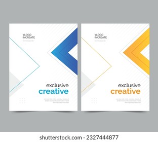 Cover design for annual report and business catalog, magazine, flyer or booklet. Brochure template layout. A4 cover vector EPS-10