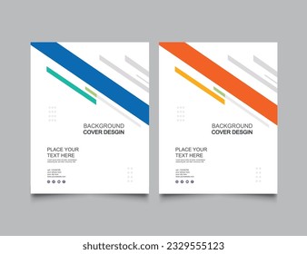 Cover design for annual report and business catalog, magazine, flyer or booklet. Brochure template layout. A4 cover vector EPS-10.