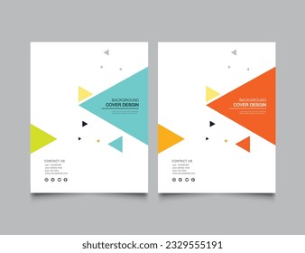 Cover design for annual report and business catalog, magazine, flyer or booklet. Brochure template layout. A4 cover vector EPS-10.