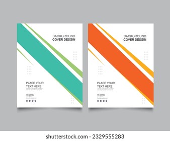 Cover design for annual report and business catalog, magazine, flyer or booklet. Brochure template layout. A4 cover vector.