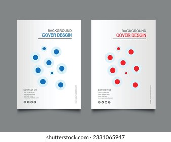 Cover design for annual report and business catalog, magazine, flyer or booklet. Brochure template layout. A4 cover vector EPS-10.