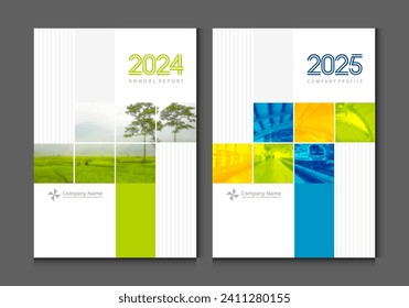 Cover design annual report business catalog company profile brochure magazine flyer booklet poster banner. A4 scale template design element cover vector.