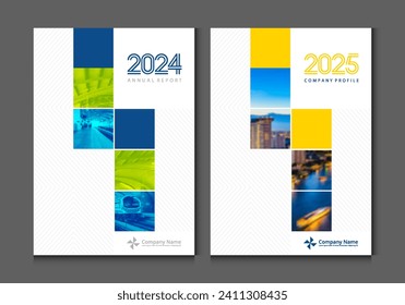 Cover design annual report business catalog company profile brochure magazine flyer booklet poster banner. A4 scale template design element cover vector.