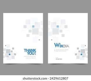Cover design for annual report and business catalog, magazine, flyer or booklet. Brochure template layout. A4 cover vector EPS-10