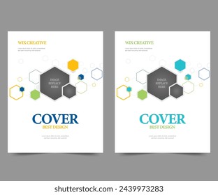 Cover design for annual report and business catalog, magazine, flyer or booklet. Brochure template layout. A4 cover vector EPS-10